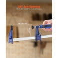 thumbnail image 3 of VEVOR Bar Clamps for Woodworking 4-Pack 36 inch Opening Lockable F Clamp Cast Iron, 3 of 9