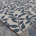 thumbnail image 4 of Couristan Dolce Summer Ivy 4' x 5'10" Ivory-Slate Blue Indoor/Outdoor Rug, 4 of 7