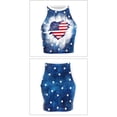 thumbnail image 6 of TEAJOPSUU July 4th Halter Tops for Women Stars and Stripes Heart Summer Sleeveless Red White Blue Crop Tank Tops B-Multicolor, 6 of 6