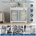 thumbnail image 5 of TOLEAD 20-Gallon Tilt-Out Trash Can Cabinet, Hidden Trash Bin with Deodorizing & Negative Ion Technology, Pet-Proof Design, White, 5 of 6