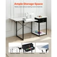thumbnail image 2 of KFFKFF Multipurpose Sewing Machine Table with Drawers, Foldable Side Shelf, Adjustable Storage, Steel Frame, Versatile Desk for Home, Studio, or Educational Use, 2 of 9