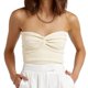 thumbnail image 1 of Camiseta sin tirantes con nudo torcido, camiseta sin tirantes para mujer Camiseta sin tirantes con nudo torcido para mujer Camiseta sin tirantes tejida de alto rendimiento, 1 of 2