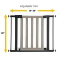 thumbnail image 5 of (2 pack) Safety 1st Wood-and-Metal Flat Slat Gate, Grey, 5 of 16