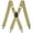 Khaki, variant on Heavy Duty Strong Clips Adjustable Elastic X Back Braces Big and Tall Men's Suspenders