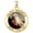 Yellow Gold, variant on Saint Monica W/ Her Son Saint Augustine Religious Medal Color - 2/3 Inch Size of Dime, Sterling Silver