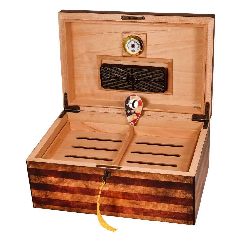 Old Glory 100 Cigar Count Humidor