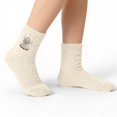 thumbnail image 6 of WEGFTDUOP Women's Winter Thick Warm Mid-Tube Socks Wool Polyester Elastic Cute Australian Fleece Home Indoor Outdoor Floor Wear Moisture-Wicking Odor-Resistant Footwear, 6 of 6