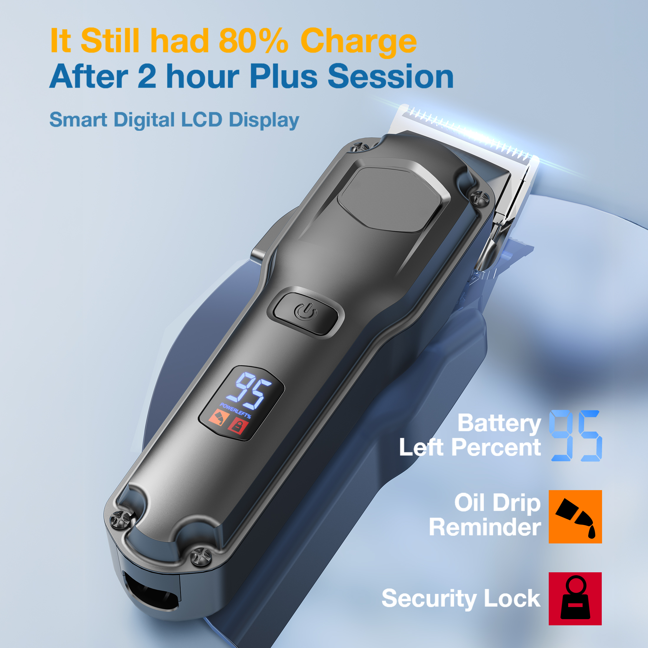 Oneisall DC-600 Cordless Dog Clippers Stainless Steel photo 7