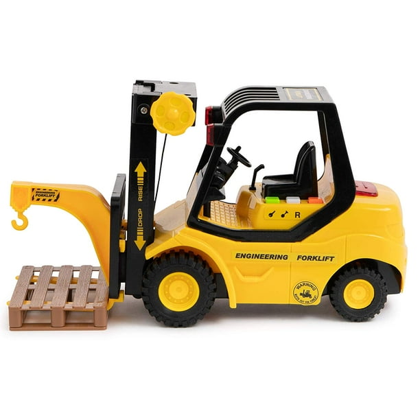 rc toy forklift with accessories