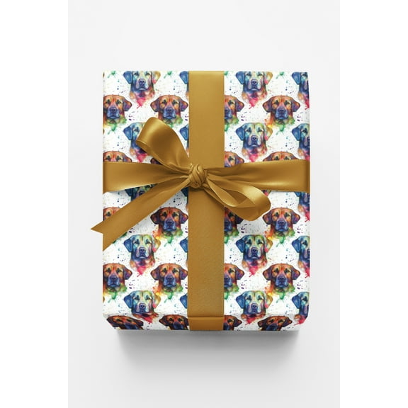 London Penny Premium Wrapping Paper - Technicolor Labrador Retriever