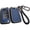 Black-blue, variant on Key Fob Cover Compatible with Fit for VW Tiguan Atlas 2022 Golf GTI Jetta Arteon Audi A1 2021 Skoda, 3/4 Button, Flip Key, PU Leather, Weaving Keyring, Keychain Case Holder Protector,Silver-brown