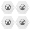 thumbnail image 1 of OULII 4Pcs Caster Wheel 1.65X1.65X1Inch 360-Degree Rotation Appliance Caster Wheels For Household Use, 1 of 8