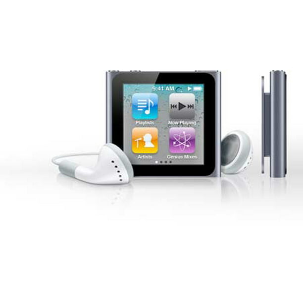Apple iPod Nano 6th Generation 8GB Graphite , Excellent Condition , No  Retail Box - Walmart.com