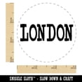 thumbnail image 2 of London Fun Text Self-Inking Rubber Stamp Ink Stamper - Black Ink - Small 3/4 Inch, 2 of 7