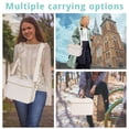 thumbnail image 2 of TRIPGEAR 2 Layer Large Bible Carrying Case for Women, Church Bag with Handle, Shoulder Strap and Storage Pocket Protector, 2 of 7