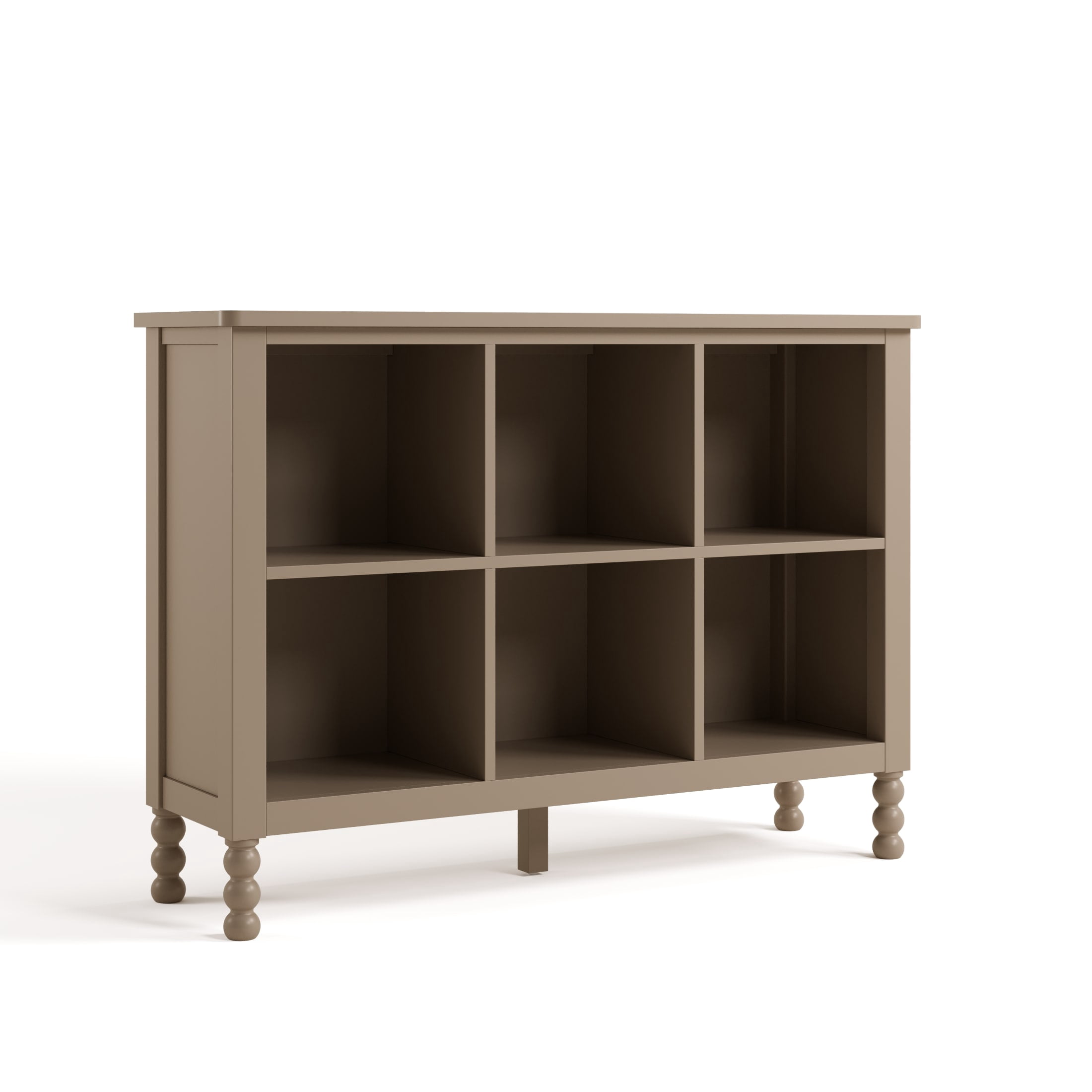 Art of Nursery by Storkcraft Rio 6 Cube Storage Organizer Kids Bookcase - Taupe