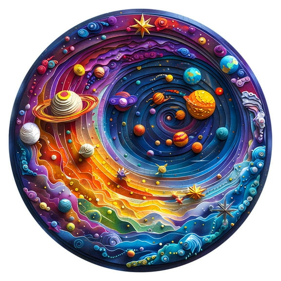 3D Galaxy Universe Wooden Puzzle: A Multidimensional Experience of Art, Puzzling and Decoration