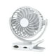 thumbnail image 1 of Ventilador personal de mano pequeño con clip, silencioso, para escalada, deportes, interior y exterior. blanco, 1 of 8