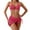 Hot Pink Bikini Tankini Clearance, variant on BSDJILFG Triangle Swimsuits for Women Halter Push Up V-Neck Bikini Bra Full Figure Thongs and Cross Tie Cover Up Skirt Swimwear Cover Up Bathing Suits