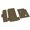 Coffee over Black, variant on For 1986 Carver 2987 Monterey Non-Slip Faux Teak EVA Foam Marine Deck Pad Self-Adhesive Yacht Boat Floor