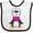 White and Black, variant on Inktastic Cute Penguin, Baby Penguin, Penguin with Scarf Boys or Girls Baby Bib