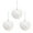 White, variant on JLFNYA Mini Christmas Ornaments Clearance,Christmas Balls Ornament,Pack of 3 Christmas Glitter Foam Balls Christmas Tree Decoration Christmas Balls 8cm