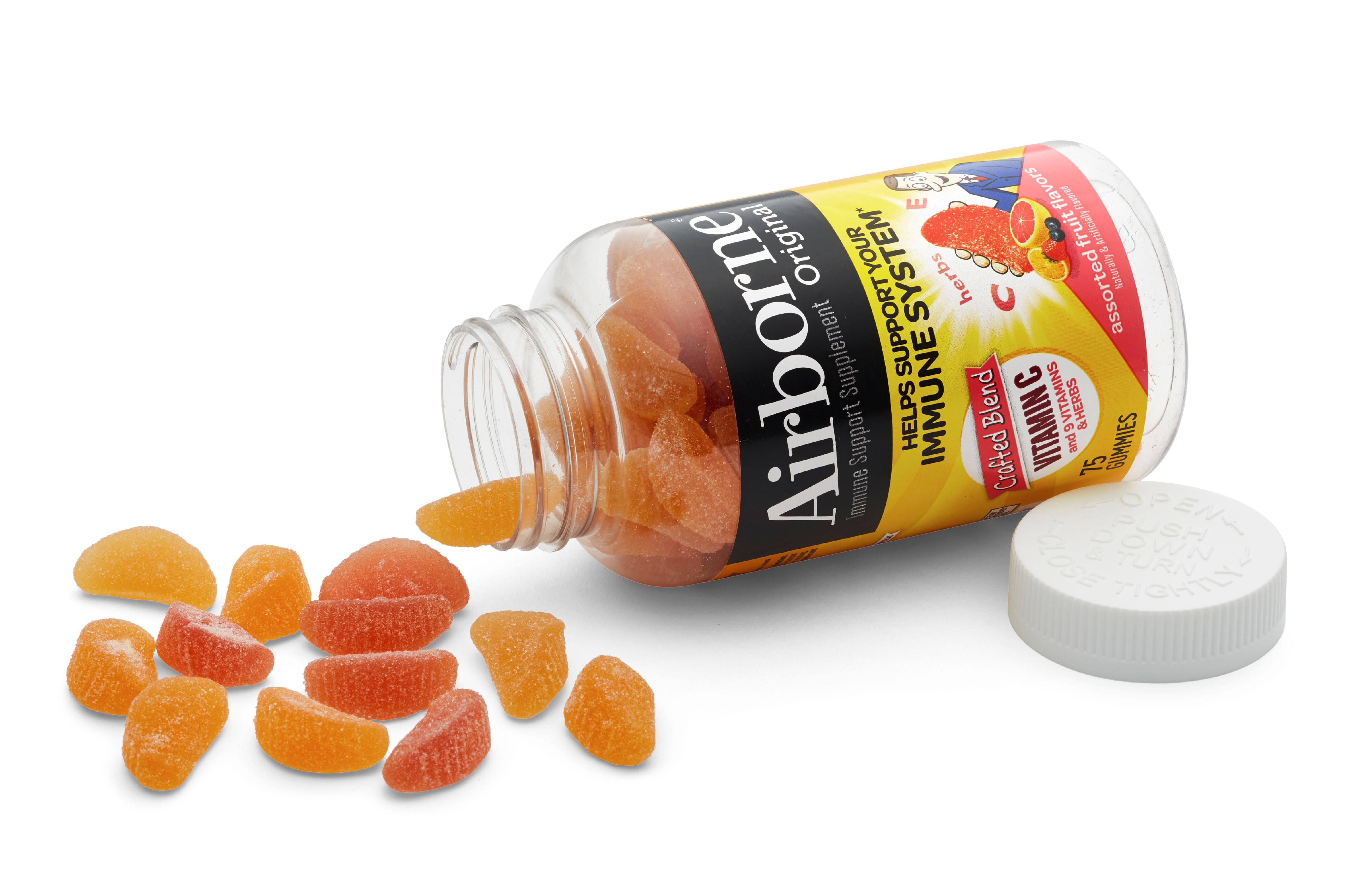 Airborne Blast Of Vitamin C Gummies Assorted Fruit Flavors 75 Ct Walmart Com Walmart Com