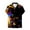 Yellow, variant on Bainana Men's Carnival Casual Shirts 3D Print Short Sleeve Lapel Collar Tops Comfortable Soft Men Mardi Gras Button Down T-Shirt Black Size L