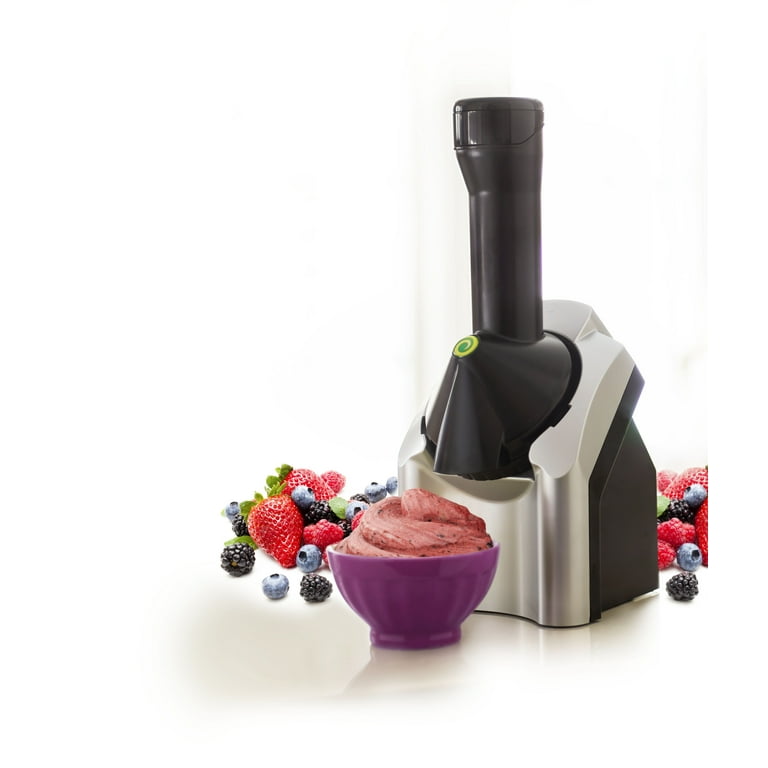 Yonanas 902 Classic Original Healthy Dessert Fruit Soft Serve Maker in Silver Yonanas 902 Classic Original Healthy Dessert Fruit Soft Serve Maker in Silver