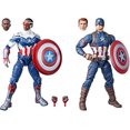 thumbnail image 2 of Marvel Legends 6 Inch Action Figure 2-Pack - Captain America Steve Rogers & Sam Wilson, 2 of 2