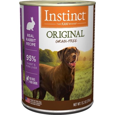 Nature's Variety Instinct Grain-Free Rabbit Formula Canned Dog Food 13.2-oz, case of 6