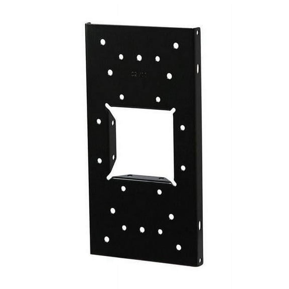 12.875 in. Steel Mailbox Mounting Board, Black