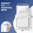 thumbnail image 3 of White Classic Fitted Hospital Bed Sheets, Soft Jersey Knitted T-Shirt Quality [4 Pack], 3 of 7