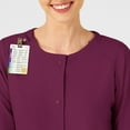 thumbnail image 5 of Wink W123 Women's Crew Neck Warm Up Jacket, Wine, XL Womens, 5 of 5
