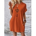 thumbnail image 4 of Musefolio Women's Summer Cotton T Shirt Dress, Animal Print Butterfly Casual with Pockets Casual Fashion T Shirt Dresses S-2XL, 4 of 6