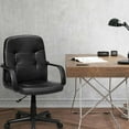 thumbnail image 3 of Silla de Oficina Costway PVC Altura Regulable Negro, 3 of 5
