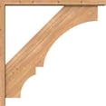 thumbnail image 3 of Ekena Millwork 3 1/2"W x 34"D x 34"H Balboa Block Smooth Bracket w/ Offset Brace, Western Red Cedar, 3 of 25