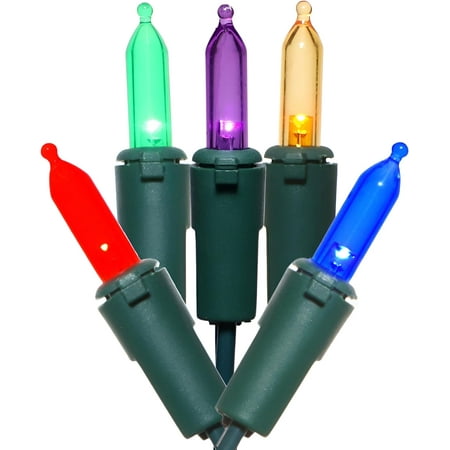 100 Count Make the Season Bright LED Multicolor Multi Color Christmas String Light Set – 21.2 Feet