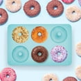 thumbnail image 2 of Donut Pan for Baking, Non-Stick Silicone Doughnut Pan Set, Heat Resistant, Make Perfect Donut Cake Biscuit Bagels, Dishwasher Safe, Green, 2 of 7