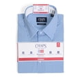 thumbnail image 5 of Chaps Men's Long Sleeve Stretch Dress Shirt, Navy, Sizes 14x32-17x34, 5 of 7