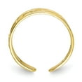 thumbnail image 2 of 10K Yellow Gold Ring Band Toe Luck, Size 6, 2 of 5