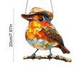 thumbnail image 3 of BingTong Bohemian Style Dreamcatcher Pendant,Bird Cow Angel Moon Pattern Suncatcher Pendant With Metal Chain, Colorful Light Catching Wall Window Decor For Home Decor Doors Windows D, 3 of 7