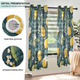 thumbnail image 3 of Yayeee Window Curtains Light Filtering 63"x42" Grommet Panel Pair Home Living Room Decor, Yellow Lemons, 3 of 7