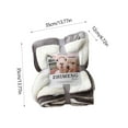 thumbnail image 4 of Xuniizn Soft Blankets, Throw Blanket for Couch, Flannel Sherpa Blanket Fleece Blanket for Adults, Cozy, Plush, Thicken, Reversible, Machine Washable, Gray, 4 of 8
