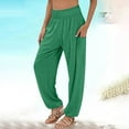 thumbnail image 2 of MeetoTime Lightweight Jogging Pants for Women Loose Comfy Elastic High Waist Yoga Workout Sweatpants with Pockets, 2 of 6