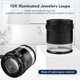 thumbnail image 3 of Lupa de Lupa Iluminada 10X, Iluminación Blanca Portátil de FuncionAmiento simple ABS ABS Jewelers Loupe de 28 mm de Campo para Artesanías, 3 of 7