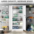 thumbnail image 4 of SISESOL Wide & Deep Metal Storage Storage Cabinet with 5 Adjustable Shelves,White Metal Cabinet with Lock,Steel Pantry Cabinets,72" Lockable Cabinets for Home,Office,Garage,Kitchen,Shop, 4 of 7