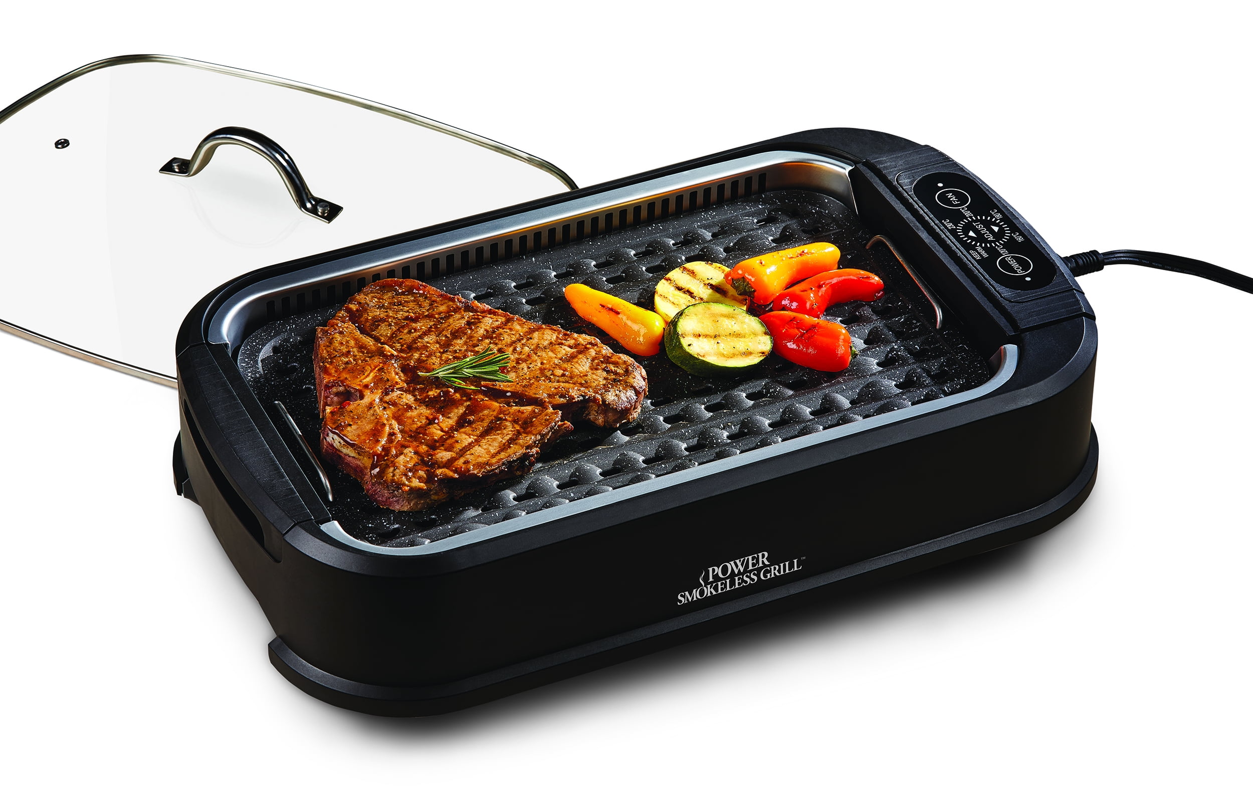 Smokeless Indoor Electric Grill POWER 1200 Watts XL NonStick BBQ AS