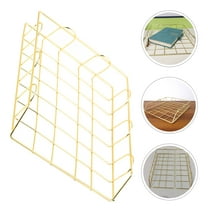 OFFIGAM Golden Wire Basket Desktop Organizer for Office Desk Paper Storage and File Holder, Metal Mesh Organizer