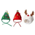 thumbnail image 4 of Christmas Hat Pet Christmas Tree Headwear for Dogs and Cats Reindeer Star Hat Comfortable Wear, 4 of 9